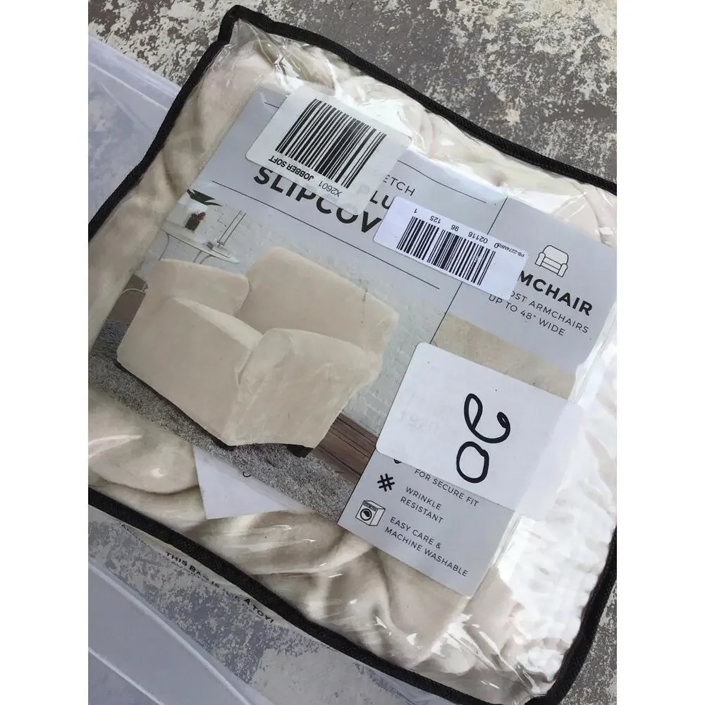 Velvet plush slipcover new from jcpenny for armchair